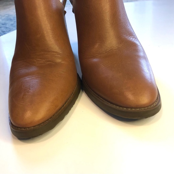 Amanda Smith Smooth Leather High Heeled Mules Size 8 Gently Used - Picture 6 of 11